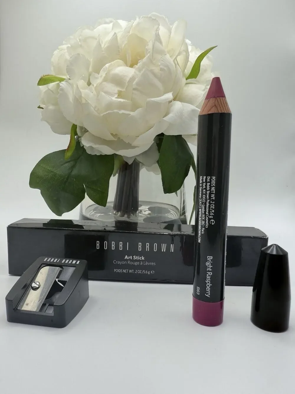 Bobbi Brown Art Stick Crayon Bright Raspberry With Sharpener .2oz / 5.6g